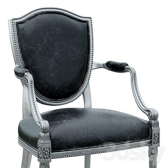 Ghế Ăn Cổ Điển Có Tay Louis XVI Salda